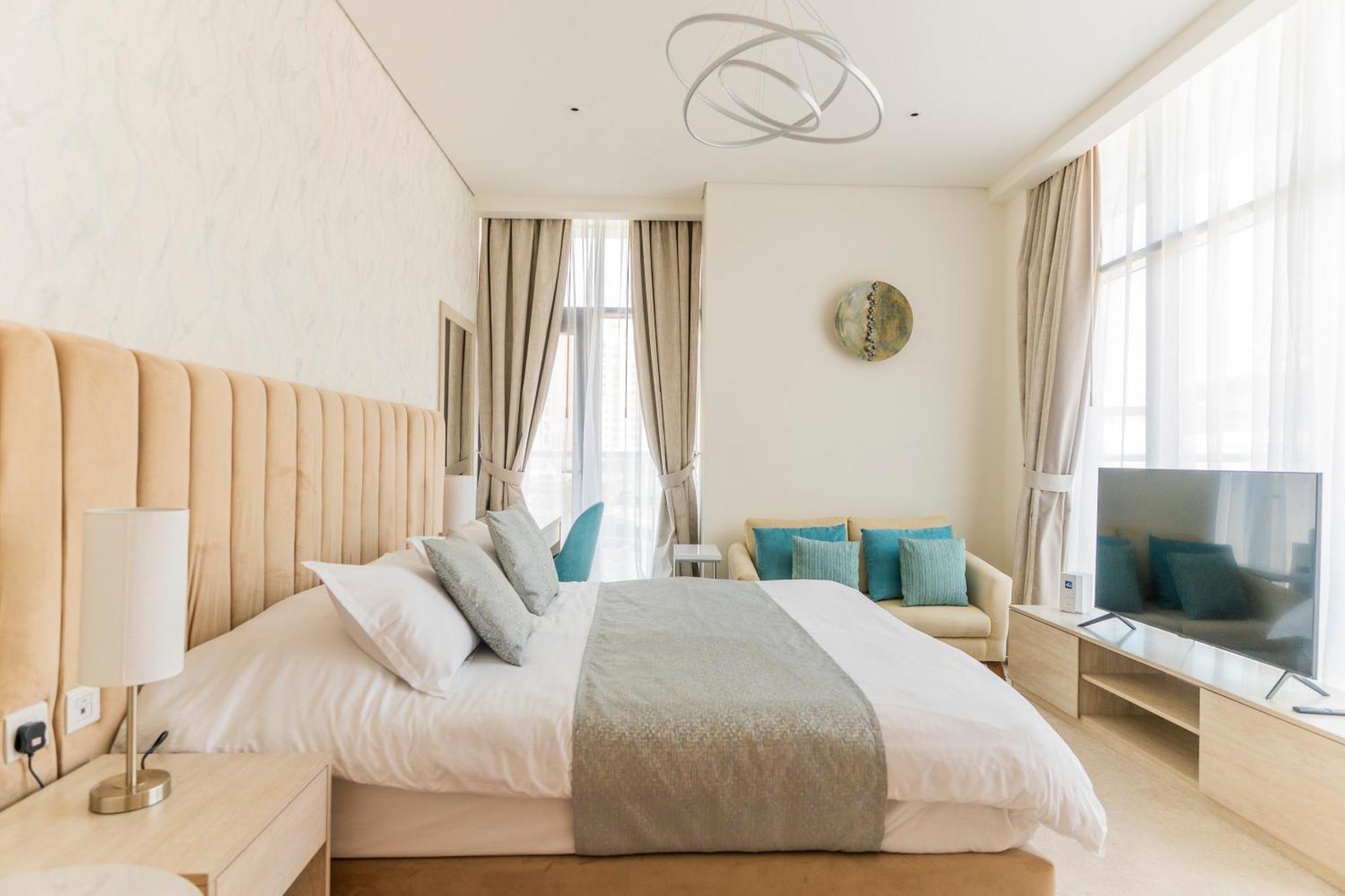 Studio With Private Beach Access At Palm Jumeirah Dubai Exteriör bild