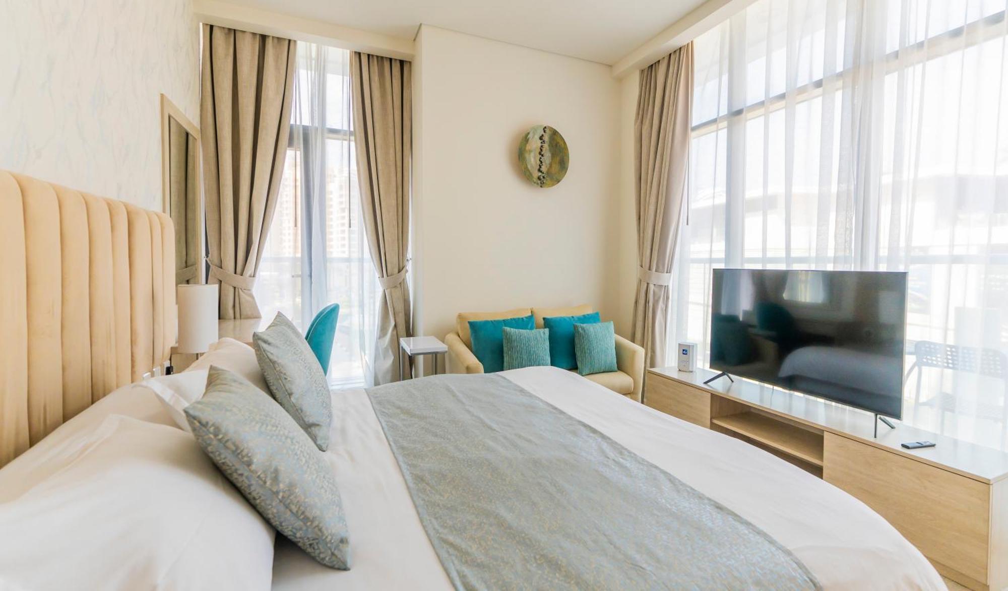 Studio With Private Beach Access At Palm Jumeirah Dubai Exteriör bild